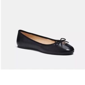 Coach Alina Black Leather Ballet Flats. Excellent condition. Sz 6.5